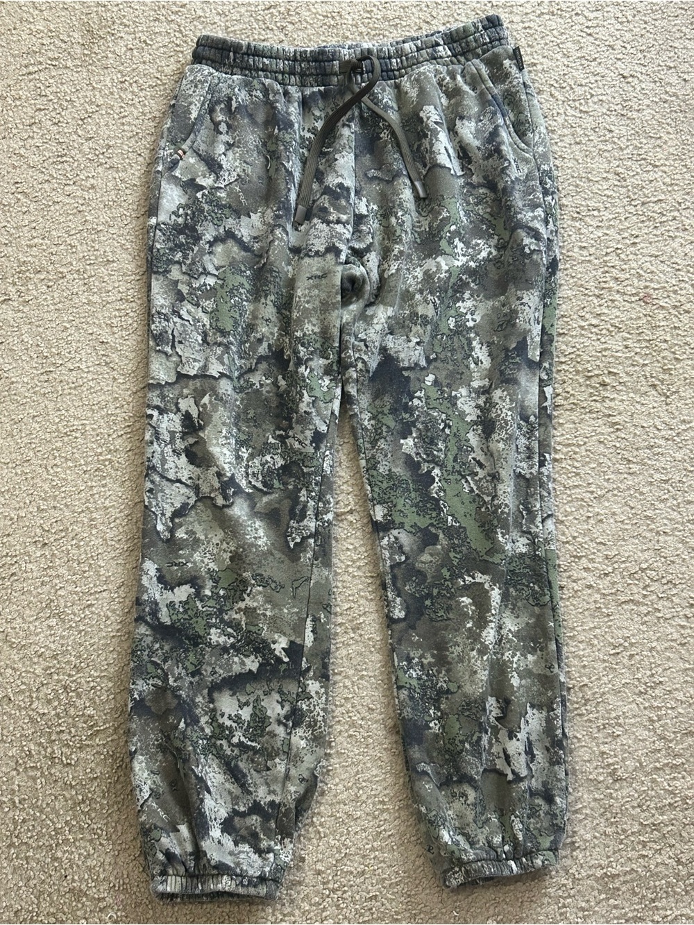 Tekari XRC Camo Hunting Drawstring Jogger Pants Mens Green Size Medium
